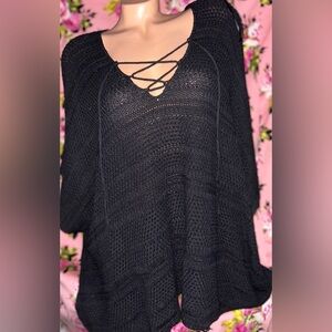 Ralph Lauren cotton linen kimono cover up top kaftan gypsy Bohemian boho shirt